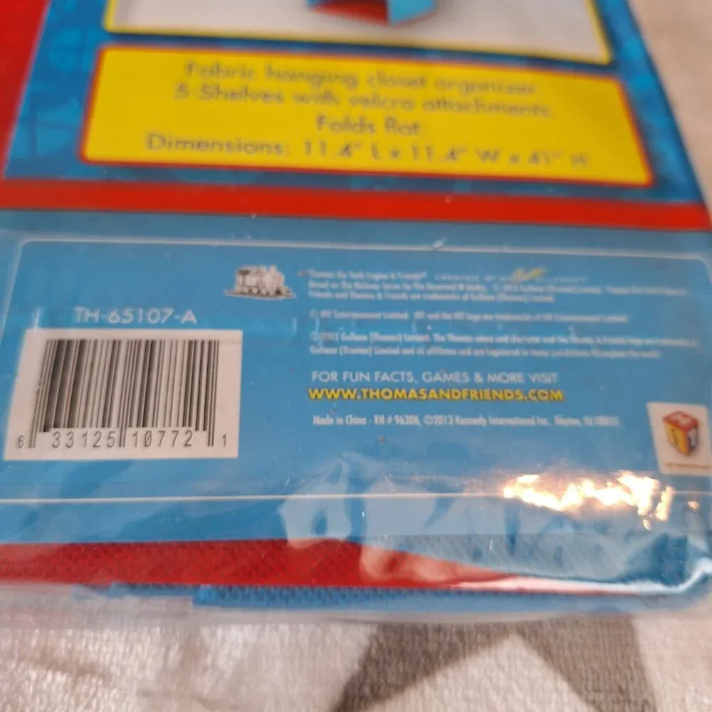 2013 Thomas The Train & Friends 5 Shelf Closet‎ Organizer Folds Flat Storage